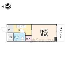 藤ハイツ 4D ｜ 京都府京都市右京区太秦御所ノ内町（賃貸マンション1K・4階・18.00㎡） その2