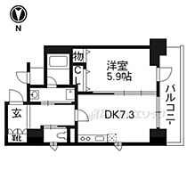 京都府京都市下京区醒ケ井通六条上る佐女牛井町（賃貸マンション1DK・5階・35.89㎡） その2