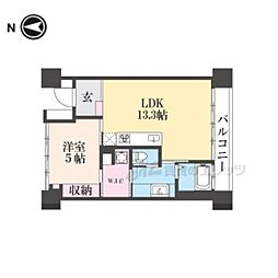 JR東海道・山陽本線 西大路駅 徒歩13分の賃貸マンション 7階1LDKの間取り