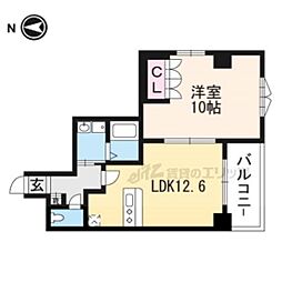 Ｆ´ｓアベニュー 4階1LDKの間取り