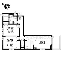 グランクレスタ2 2LDKの間取図画像