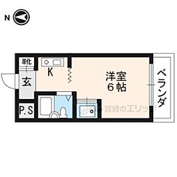ドミトリーインテリジェンス 1Kの間取図画像