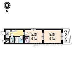 サザンウェーブ 2Kの間取図画像