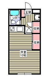 グリーンパルTOMOC ワンルームの間取図画像