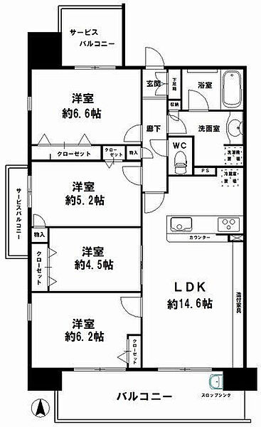 間取りを拡大表示