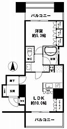 リーガルあみだ池新町 1LDKの間取図画像