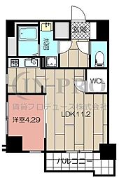 BLUESQUAREHIBIKI5 1LDKの間取図画像