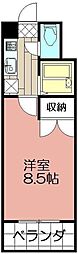 エフズ・フラッツ古船場 1Kの間取図画像