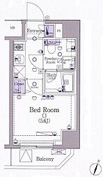 ヴォーガコルテ横濱吉野町 1Kの間取図画像