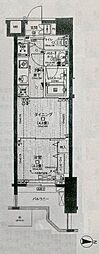 日神デュオステージ亀戸 1DKの間取図画像