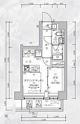 ヴォーガコルテ横濱市ヶ尾 1DKの間取図画像