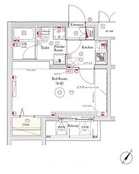 ヴォーガコルテ田端 1Kの間取図画像