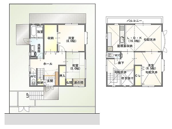 間取りを拡大表示