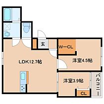 奈良県大和郡山市筒井町（賃貸アパート2LDK・2階・45.69㎡） その2