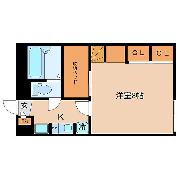 レオパレス大和郡山 206｜奈良県大和郡山市南郡山町(賃貸アパート1K・2階・23.18㎡)の写真 その2