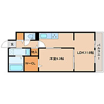 奈良県大和郡山市額田部北町（賃貸アパート1LDK・1階・42.59㎡） その2