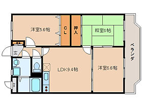 奈良県生駒郡安堵町大字東安堵（賃貸マンション3LDK・2階・60.10㎡） その2