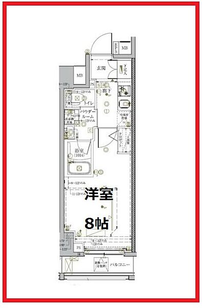 クレイシア秋葉原ラグゼスウィート ｜東京都千代田区東神田2丁目(賃貸マンション1K・10階・25.07㎡)の写真 その2