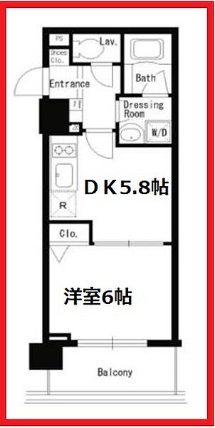 パークキューブ上野 706｜東京都台東区東上野2丁目(賃貸マンション1DK・7階・30.80㎡)の写真 その2