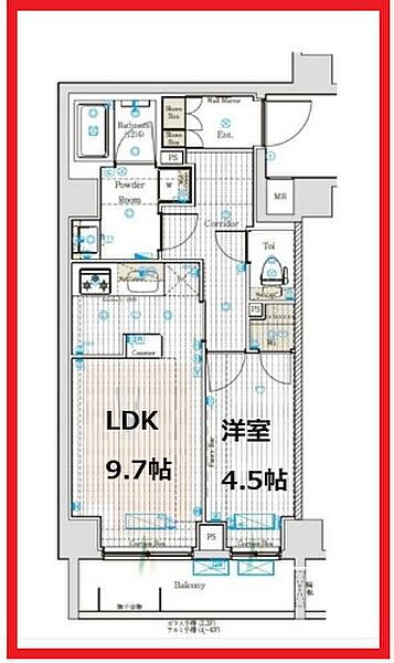 ブライズフォルム墨田 ｜東京都墨田区墨田2丁目(賃貸マンション1LDK・6階・40.70㎡)の写真 その2