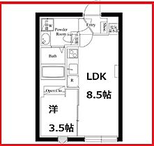 カーサピアッツァ上野松が谷  ｜ 東京都台東区松が谷2丁目（賃貸マンション1LDK・5階・28.05㎡） その2