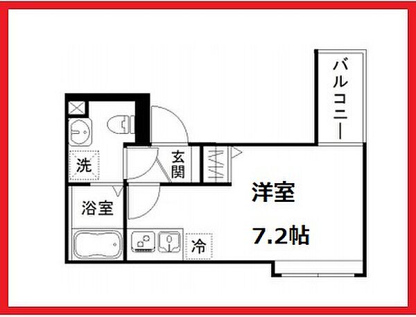 メゾンドブラッサムリバー ｜東京都台東区柳橋2丁目(賃貸マンション1R・2階・18.94㎡)の写真 その2