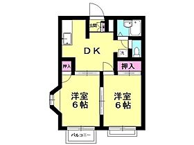 エルディムみのり Ａ 203号室 ｜ 埼玉県本庄市万年寺3丁目1-15（賃貸アパート2DK・2階・39.74㎡） その2