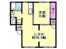 ビューラー岳 101号室 ｜ 埼玉県児玉郡上里町七本木34-4（賃貸アパート1LDK・1階・48.02㎡） その2