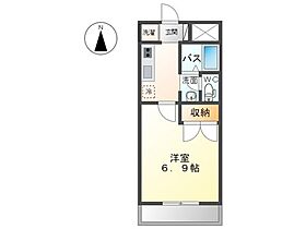 プチポワール 102号室 ｜ 埼玉県本庄市けや木3丁目4-6（賃貸アパート1K・1階・24.84㎡） その2