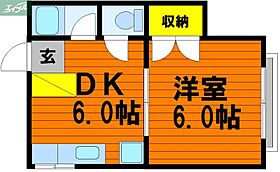 岡山県岡山市北区下伊福本町（賃貸アパート1DK・2階・25.00㎡） その2