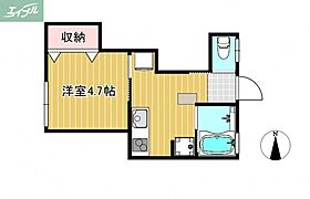 岡山県岡山市北区奉還町4丁目（賃貸アパート1K・2階・22.95㎡） その2