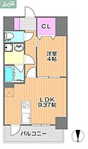 岡山県岡山市北区富田町2丁目（賃貸マンション1LDK・10階・36.72㎡） その2