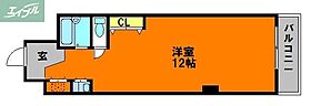 岡山県岡山市北区蕃山町（賃貸マンション1R・3階・27.45㎡） その2