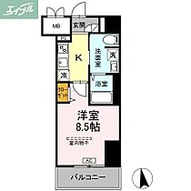 岡山県岡山市北区大学町（賃貸マンション1K・9階・28.24㎡） その2