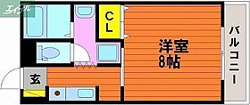 岡山県岡山市中区門田本町2丁目（賃貸マンション1K・1階・25.00㎡） その2