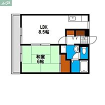 岡山県岡山市北区西崎本町（賃貸アパート1LDK・1階・35.91㎡） その2