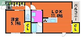 岡山県岡山市北区島田本町1丁目（賃貸マンション1LDK・3階・41.92㎡） その2