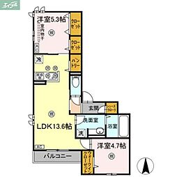 間取図画像 2LDK