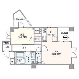 間取図画像 1LDK