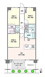 ヴェレーナ楓プレイス 3LDKの間取図画像