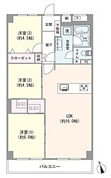 三鷹芙蓉ハイツ 3LDKの間取図画像