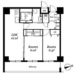 間取図画像 2LDK