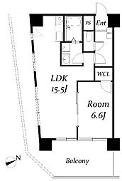 信越ビル 1LDKの間取図画像
