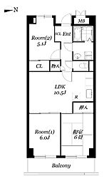 パークエイト戸田 3LDKの間取図画像