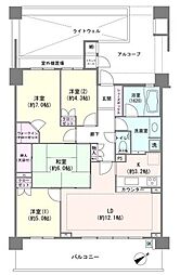 クレッセント上大岡ヴューズテラス 4LDKの間取図画像