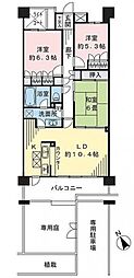 クリオ相模原伍番館 3LDKの間取図画像