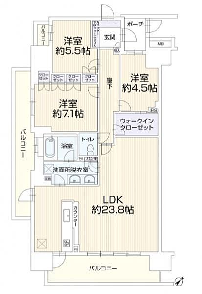 間取りを拡大表示