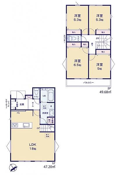 間取りを拡大表示