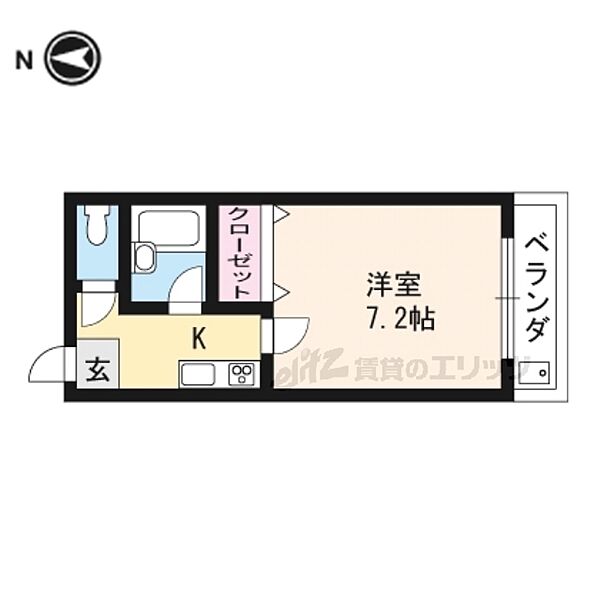 サンリッチ上桂 103｜京都府京都市西京区上桂森下町(賃貸アパート1K・1階・20.00㎡)の写真 その2