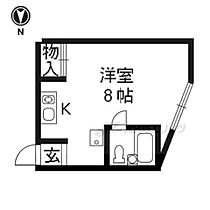 京都府京都市西京区山田車塚町（賃貸マンション1R・3階・17.00㎡） その2